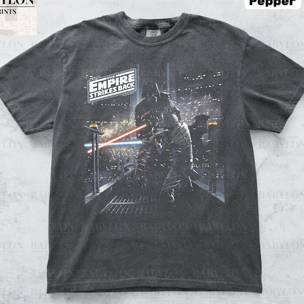Vintage The Empire Strikes Back Shirt Star Wars Movie Poster Shirt Darth Vader tee Luke Skywalker Disney World Star Wars Fan Gift Bespin tee