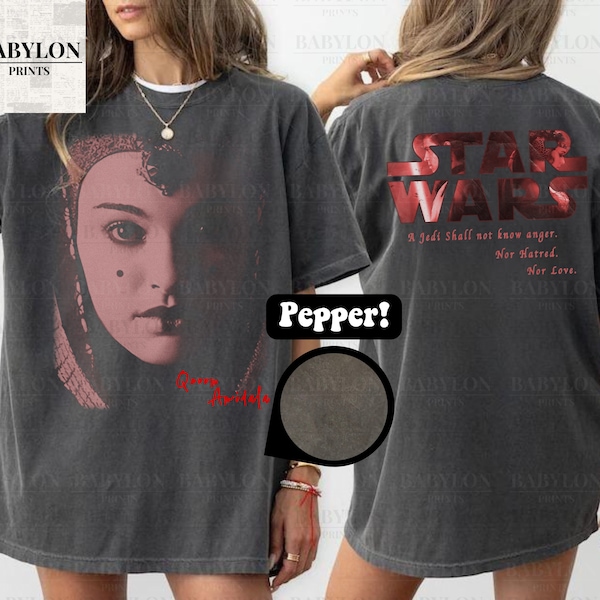 Padme Amidala Star Wars T-shirt Sweatshirt Hoodie | Aanval van de klonen shirt Anakin Skywalker shirt Star Wars Logo Tee Koningin Amidala