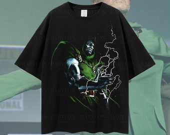Camisa Vintage Doctor Doom de gran tamaño, camisa de Robert Downey JR Avengers, camisa de cómic retro, camisa vintage streetwear Avengers Doomsday camiseta