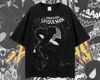 【Mサイズ】Bott × BABYLON Spider Tee Oversized Vintage Black Suit Spider-man T-shirt Retro