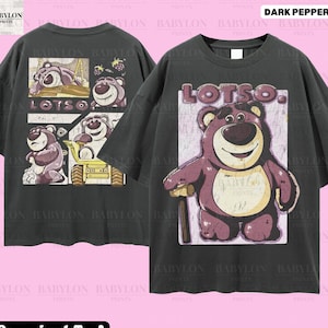 Übergroße Lotso Bär Disney 2 seitiges T-Shirt, Toy Story Lotso Shirt Spielzeug Geschichte Charaktere Shirt, Lotso Huggin Bär, Disney Toy Story Shirt Lotso