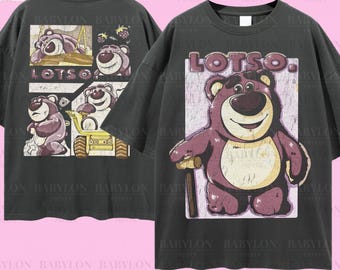 Oversized Lotso Bear Disney 2 Sided T Shirt, Toy Story Lotso Shirt Toy Story Characters Shirt,Lotso Huggin Bear,Disney Toy Story Shirt Lotso