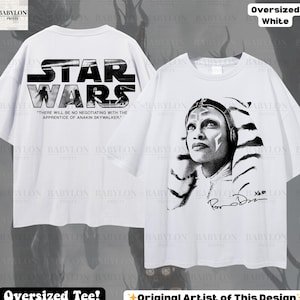 Oversized Ahsoka Star Wars T Shirt | Ahsoka Show Shirt Star Wars Shirt Ahsoka Disneyland Shirt Star Wars Rebels Rosario Dawson Ahsoka Shirt