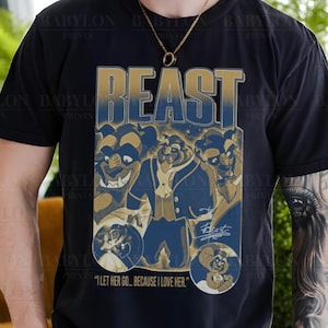Retro Disney Beauty and the Beast T Shirt Retro Disney Shirt Matching Couple Disneyland Shirt Magic Kingdom Shirt Beauty and the Beast Tee