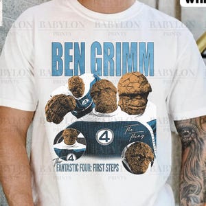 Marvel Ben Grimm T-shirt The Thing Fantastic Four First Steps T-shirt Marvel F4 Shirt Marvel Comics Shirt Marvel Disneyworld Trip Shirt