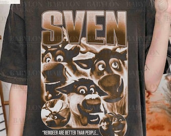 Vintage Disney Frozen Sven Shirt: Disney Eiskönigin Shirt, Elsa Anna Prinzessinen T-Shirt, Olaf Sven T-Shirt, Magic Kingdom Disneyland Familien Ausflug Shirt