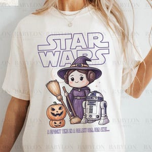 Star Wars Halloween T Shirt Cute Star Wars Halloween Shirt Princess Leia R2-D2 Tshirt Star Wars Trick or Treat Disneyworld Matching Shirts