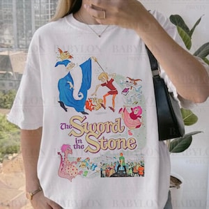 Retro The Sword In The Stone Shirt Arthur And Merlin Shirt, Magic Kingdom Shirt, Disney Family Matching Shirt, Disney Group Matching Shirts