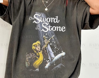 Disney Das Schwert im Stein Shirt: Arthur und Merlin Shirt, Magic Kingdom Shirt, Disney Familie Passendes Shirt, Disney Gruppe Passendes T-Shirt
