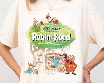 Retro Disney Robin Hood Shirt: Disneyland Family Trip Shirt, Magic Kingdom, Robin Hood Hero Sir Hiss John Marian Tee Disneyland Matching Tee