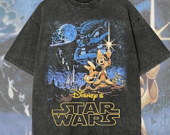 Übergroßes Star Wars Micky Shirt Retro Disney Star Wars Shirt Micky und Freunde Disneyworld Shirt Passende Star Wars Disneyland Reise Shirt