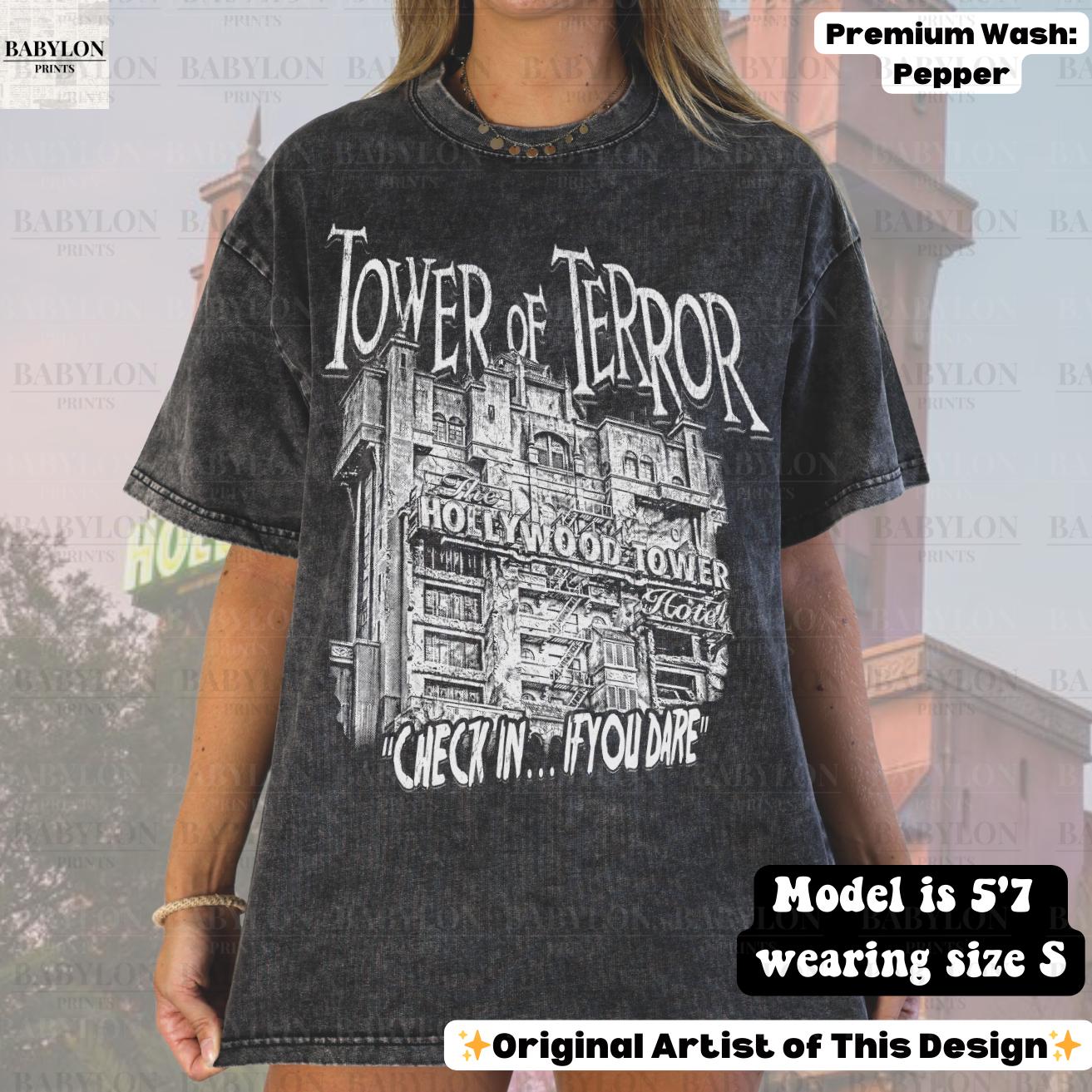Oversized Tower of Terror Shirt: Disney Rides Shirt, Disneyworld