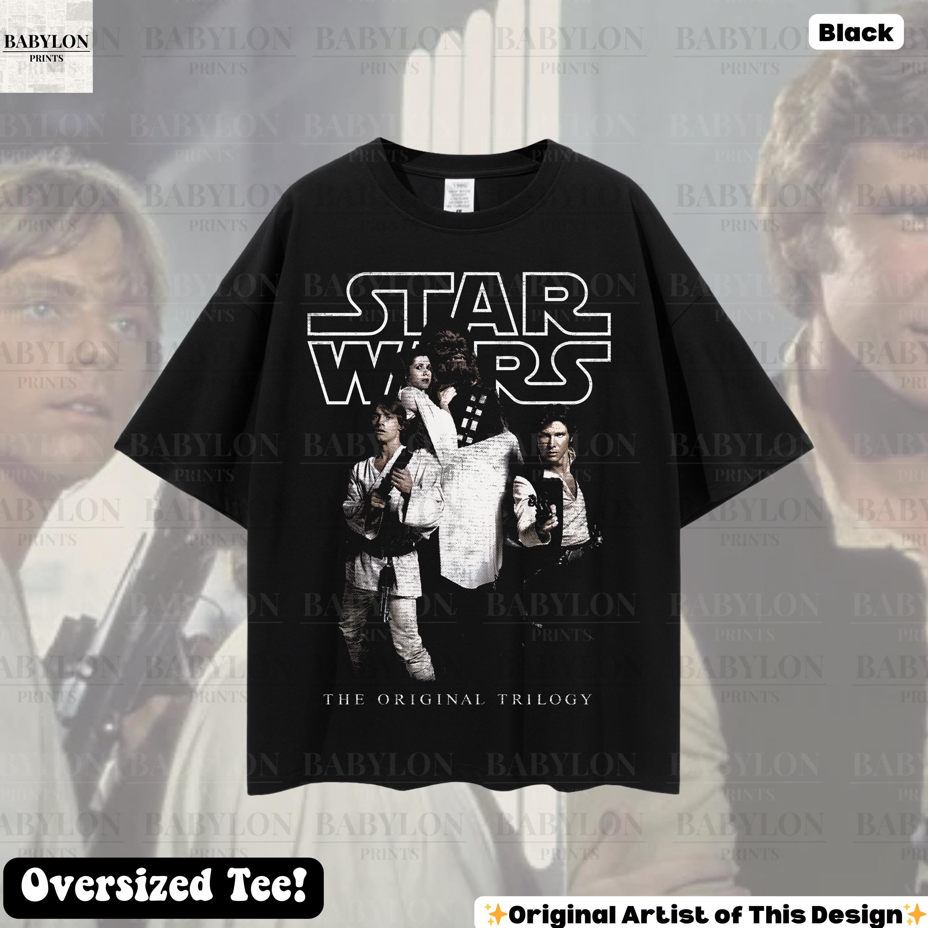Oversized Star Wars Vintage T Shirt | Han Leia Luke Chewbacca Shirt A New Hope Shirt Star Wars 1977 Shirt Han Solo Princess Leia Shirt