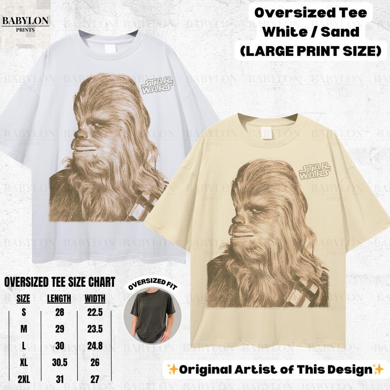 Vintage Star Wars Chewbacca T-shirt: Chewbacca Star Wars Hoodie, Star Wars Sweatshirt, Empire Strikes Back T-shirt, Disneyworld Star Wars-present bild 4