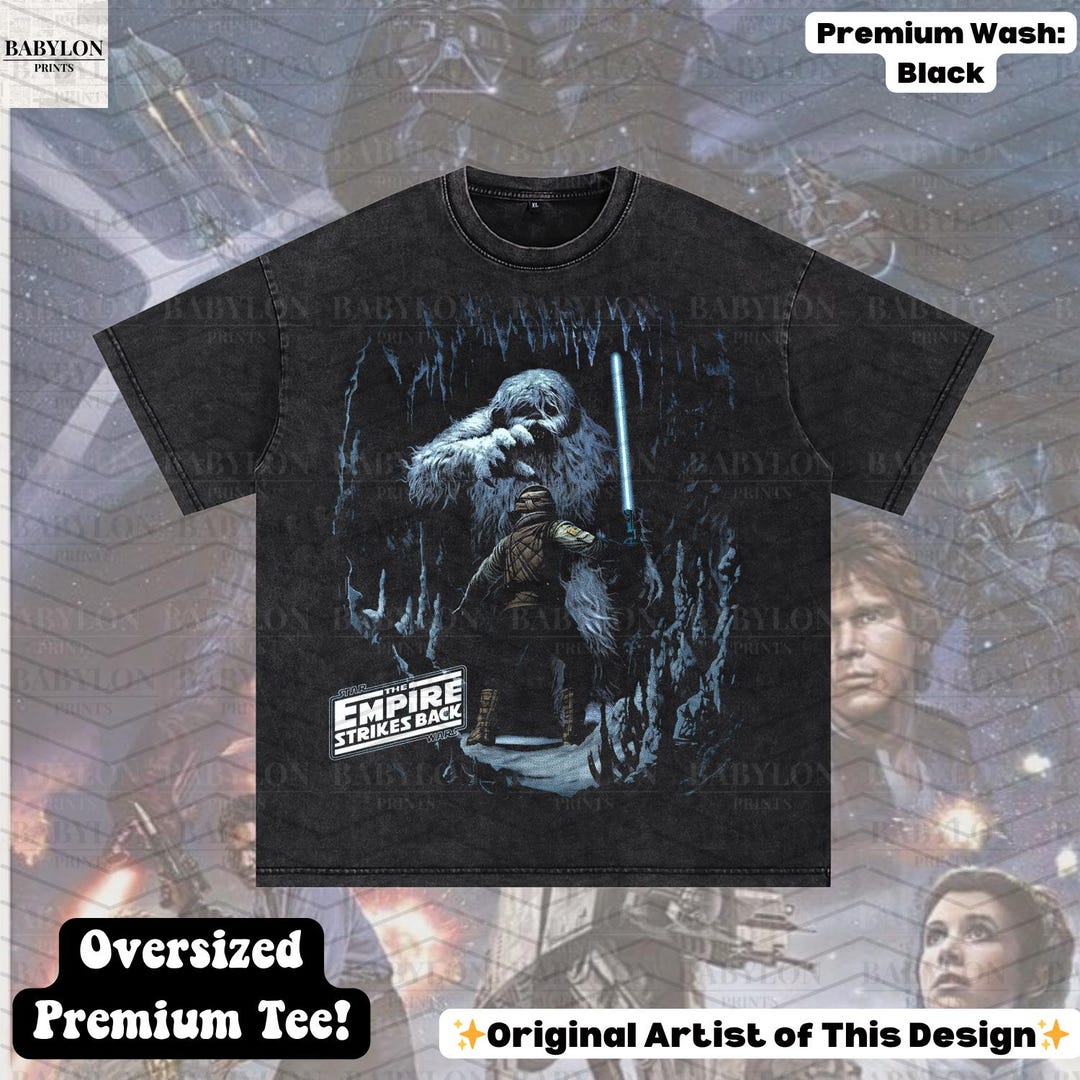 Oversized the Empire Strikes Back Shirt Star Wars Movie Poster