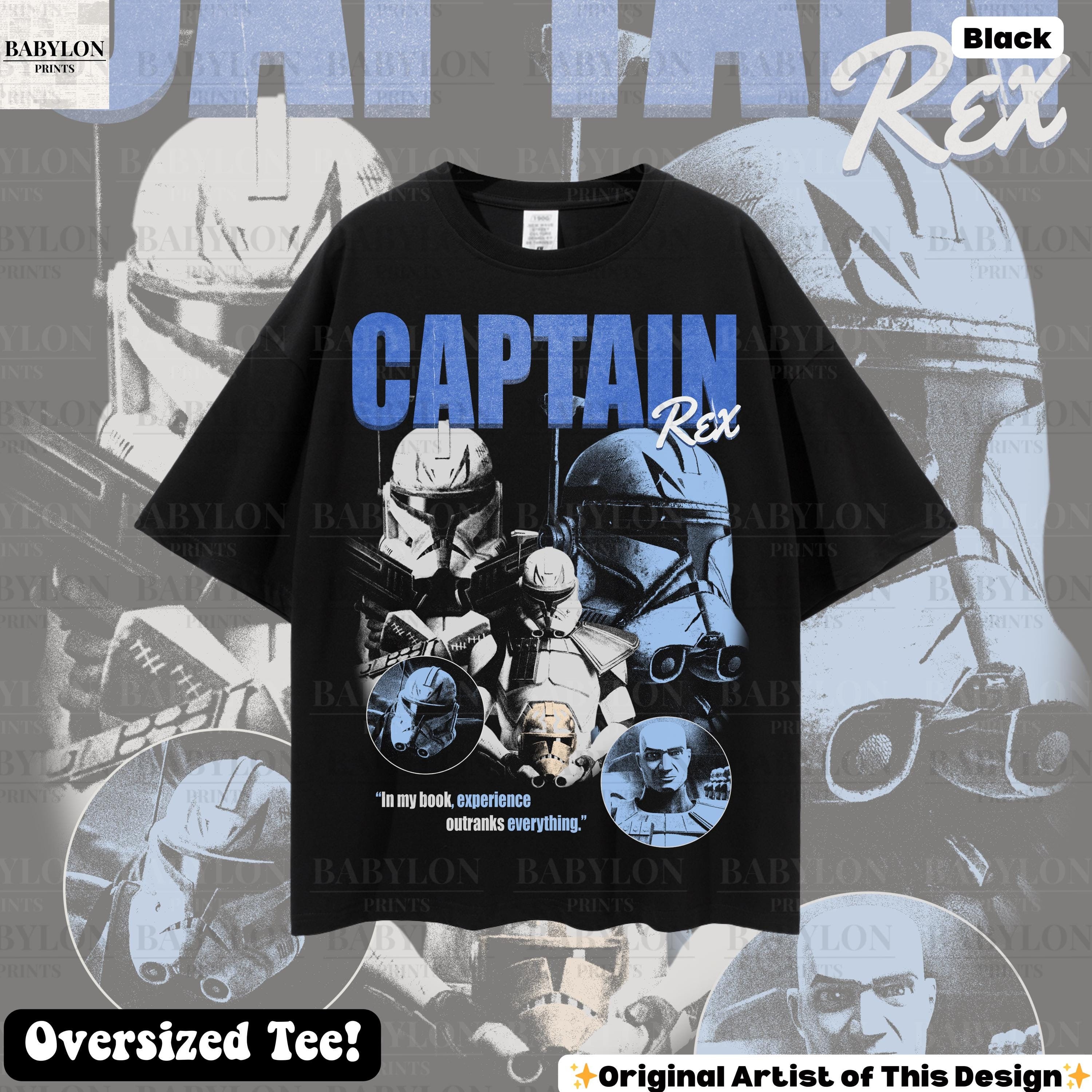 スターソルジャー Tシャツ XLサイズ 16SHOT STAR SOLDIER Oversized Captain Rex T Shirt, Star Wars Shirt, the Clone Wars