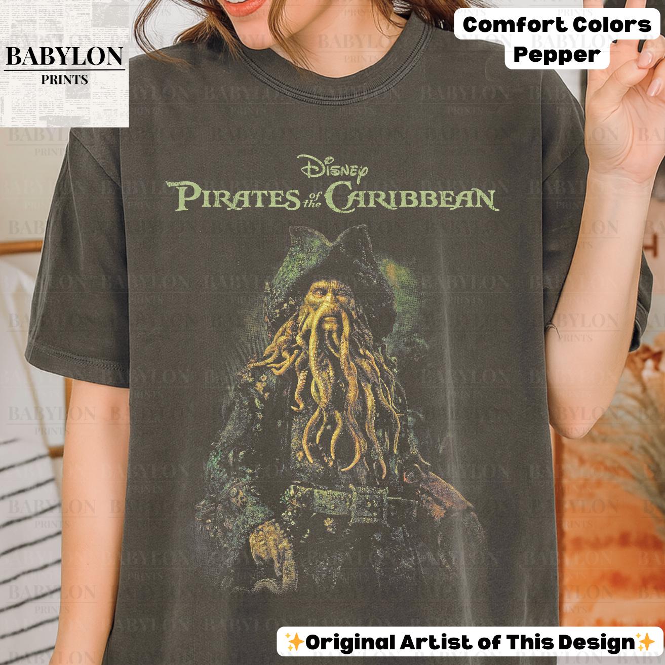 Davy Jones Pirates of the Caribbean Shirt Comfort Colors Jack
