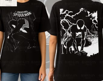00s SPIDER MAN ビンテージ tシャツ　ブラック　初期　アメリカ　黒 スパイダーマン Tシャツ 00s 希少 希少 初代 SPIDER-MAN
