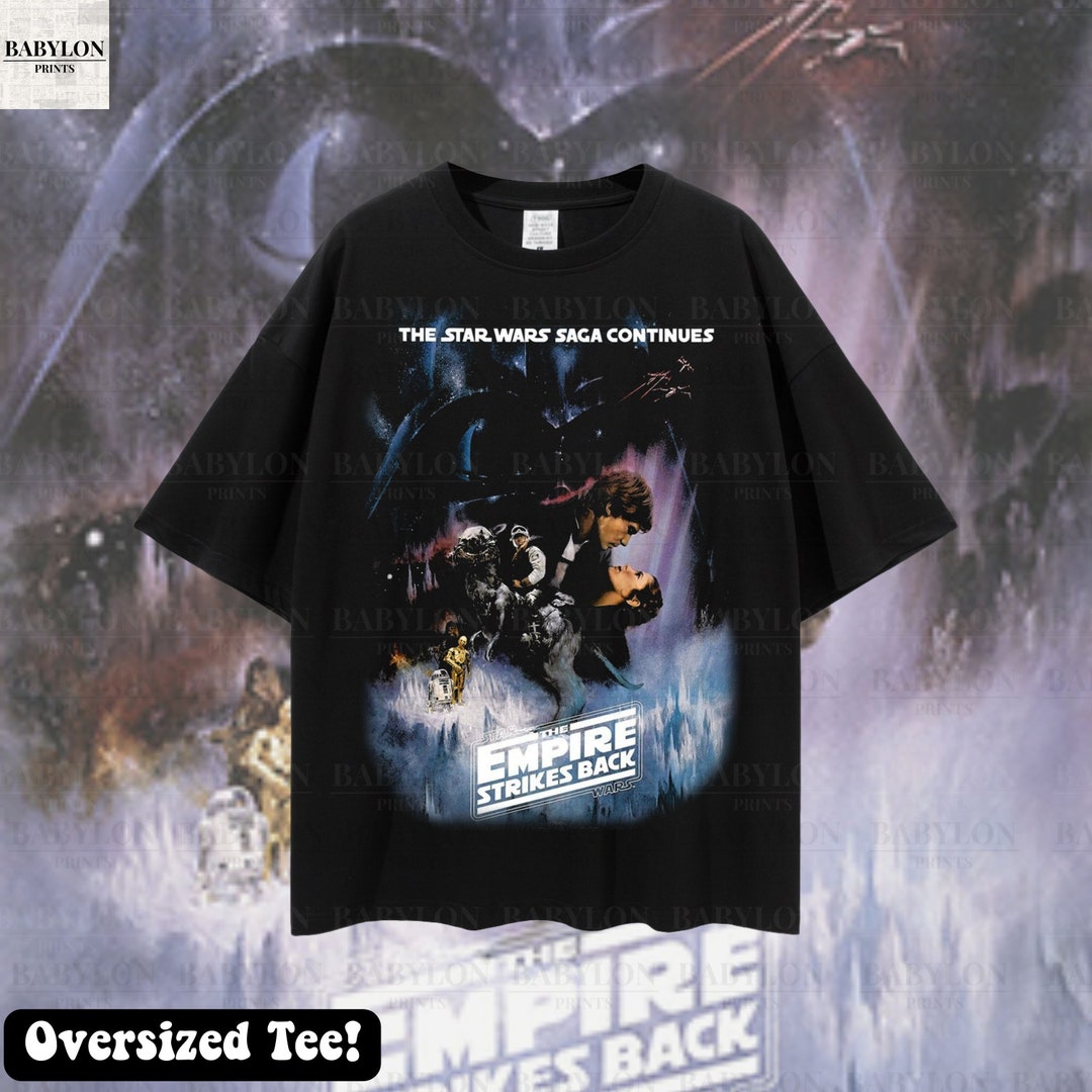 Oversized the Empire Strikes Back Shirt Vintage Star Wars Movie