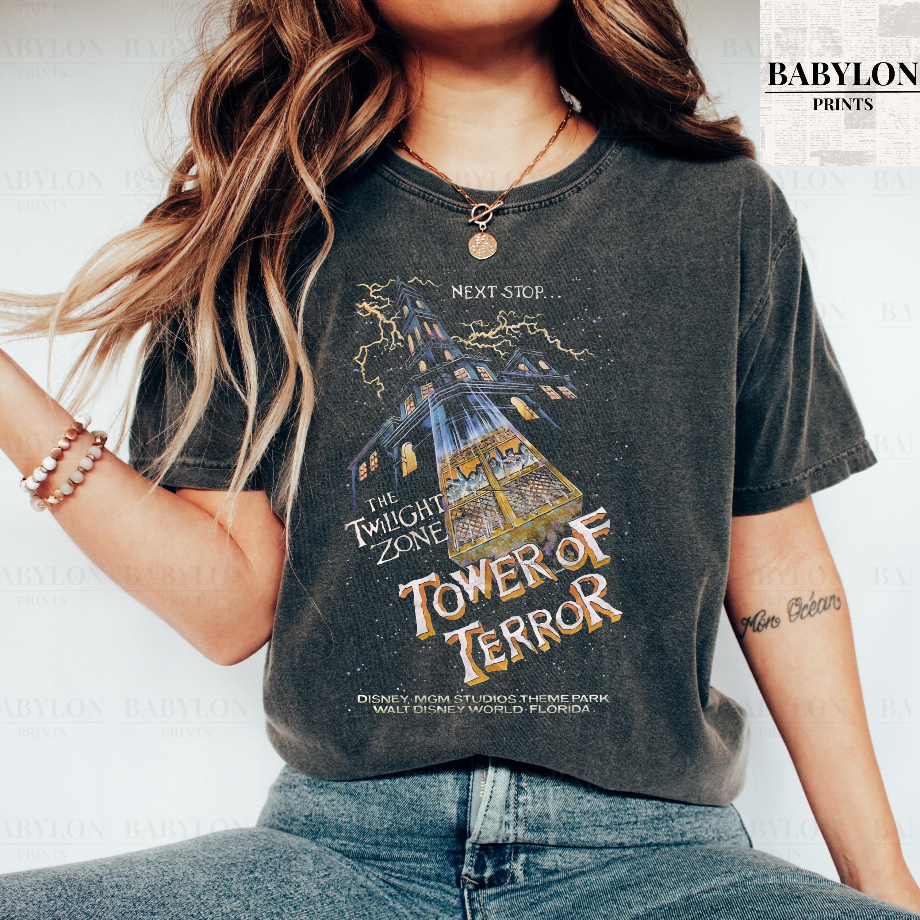 Vintage Tower of Terror Shirt, Disney Rides Shirt