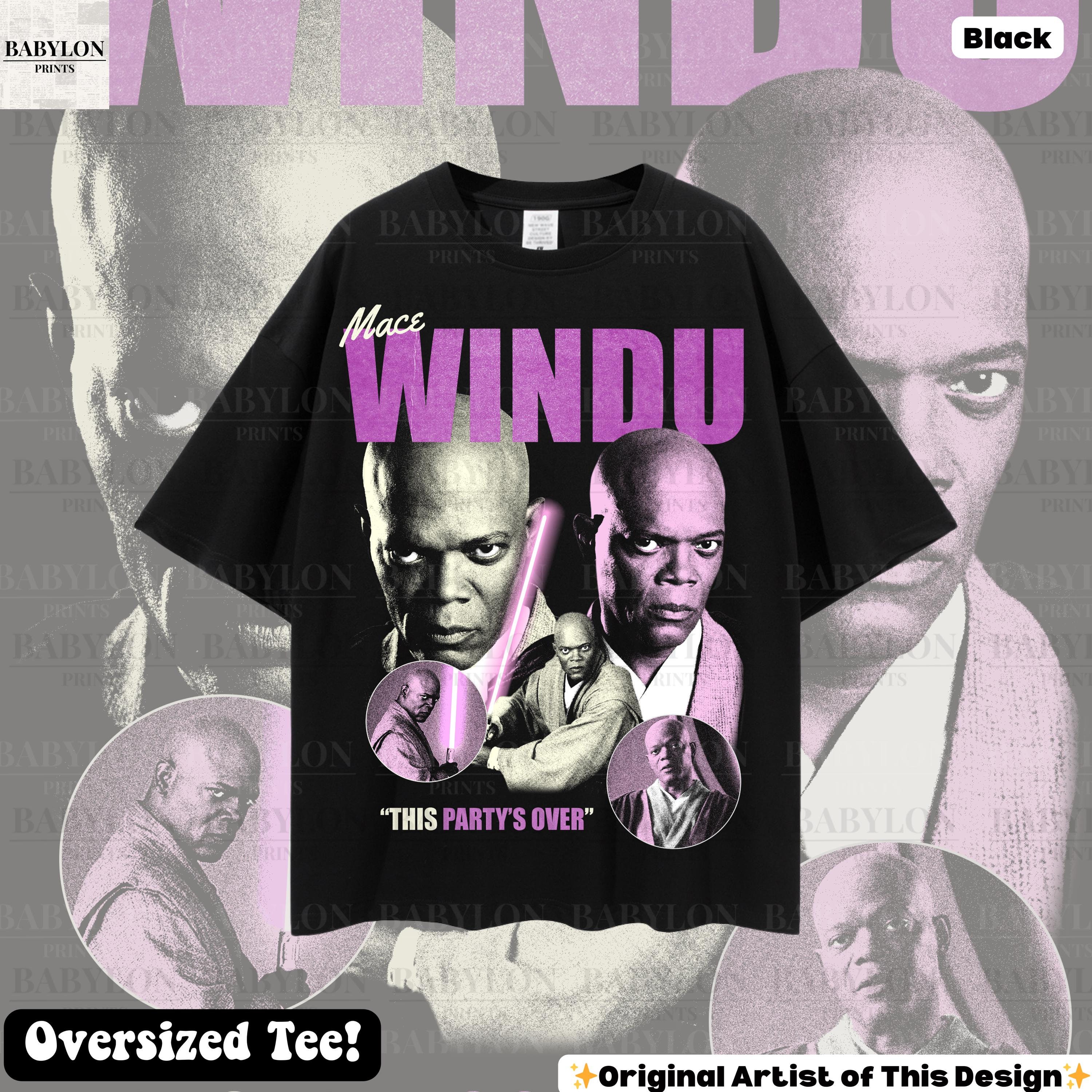 トップス flagstuff STARWARS TEE MACE L Oversized Mace Windu Star Wars T Shirt, Mace Windu