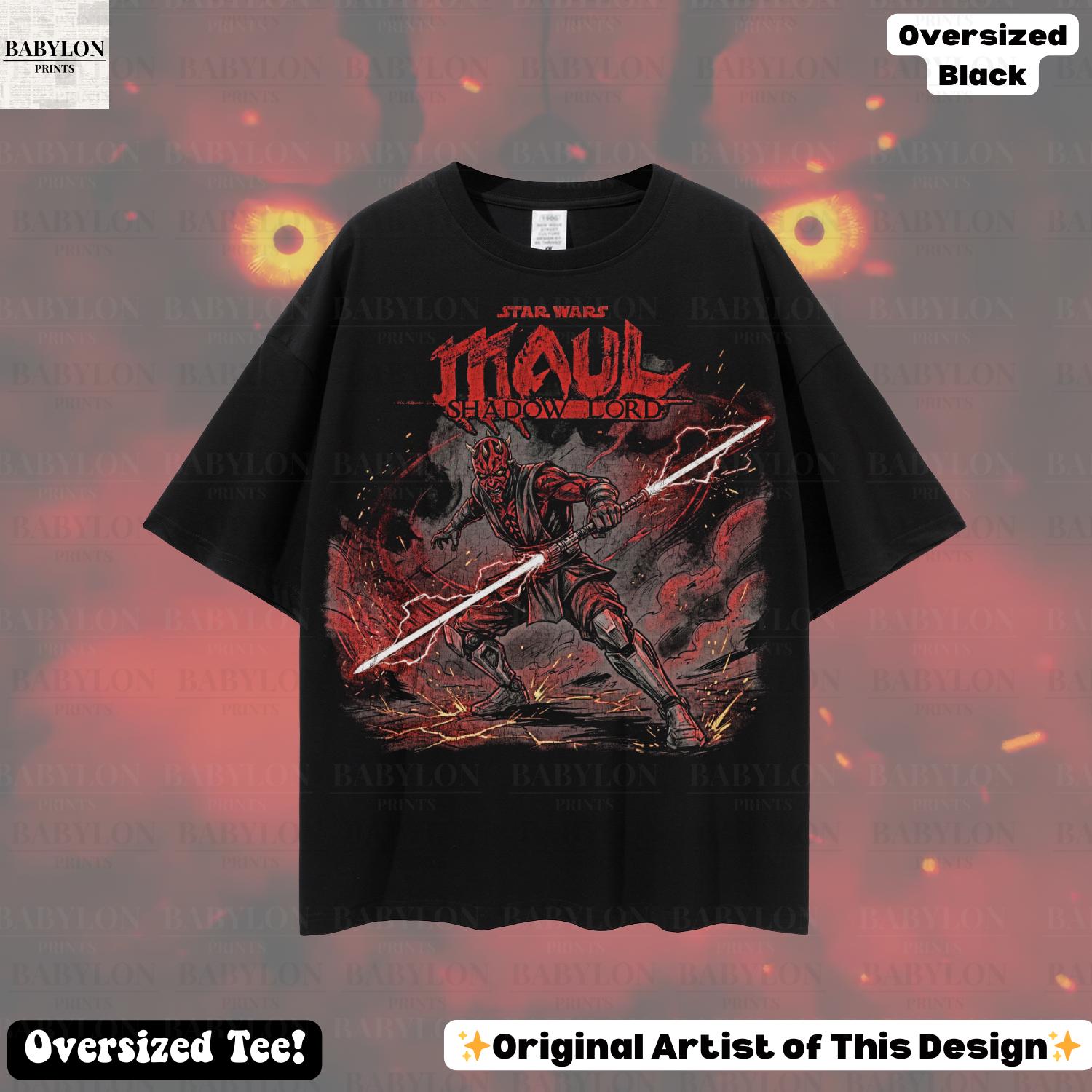 Oversized Darth Maul Star Wars Shirt: Darth Maul Shadow Lord