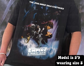 Oversized the Empire Strikes Back Shirt Vintage Star Wars Movie