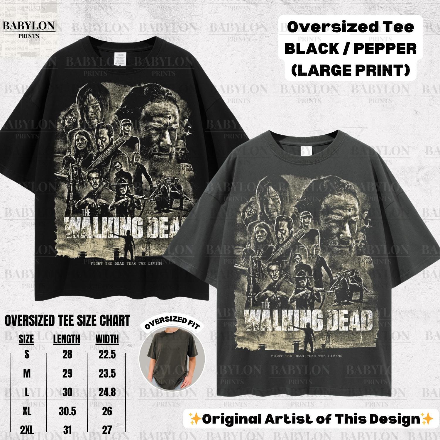 ウォーキング・デッド グループTシャツ TWDシャツ、ダリル・ディクソン