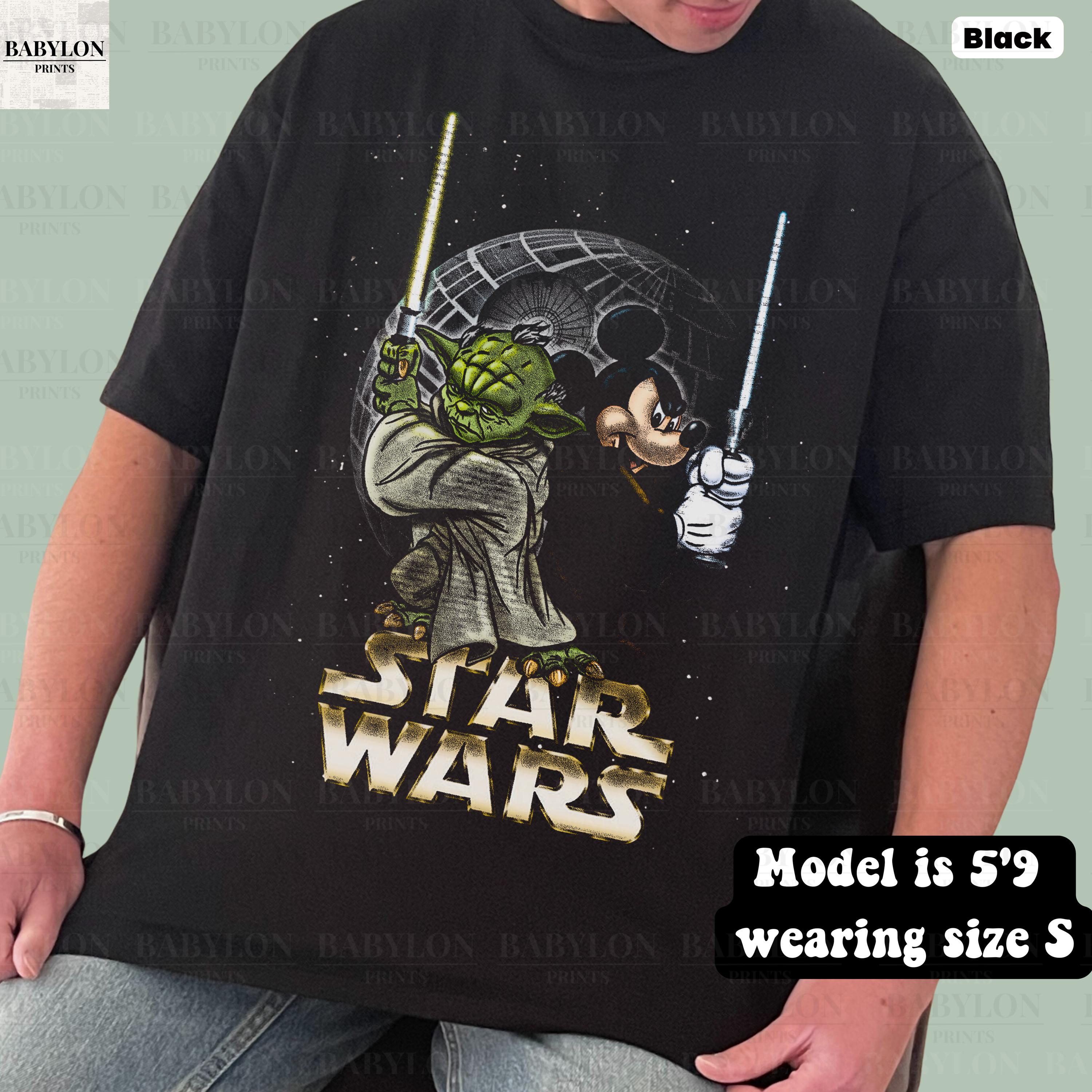 STARWARS Disney Tシャツ ヨーダ ミッキー Oversized Star Wars Yoda Mickey Shirt | Vintage Disney Star Wars