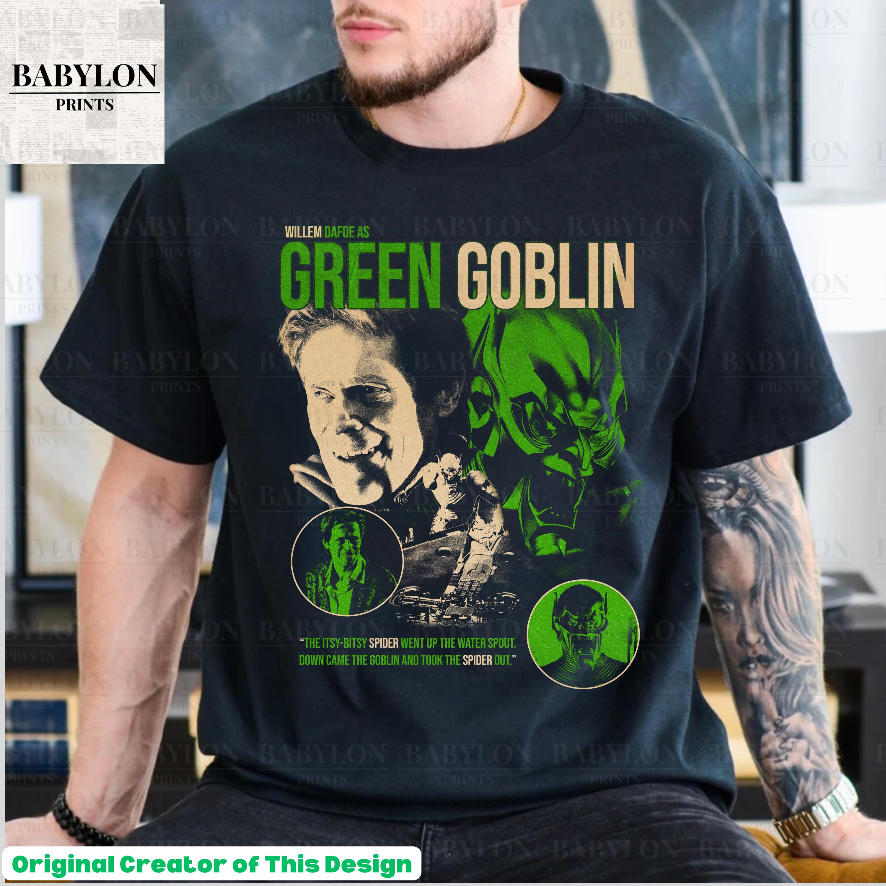 The Green Goblin Vintage Shirt Green Goblin Homage Tshirt the