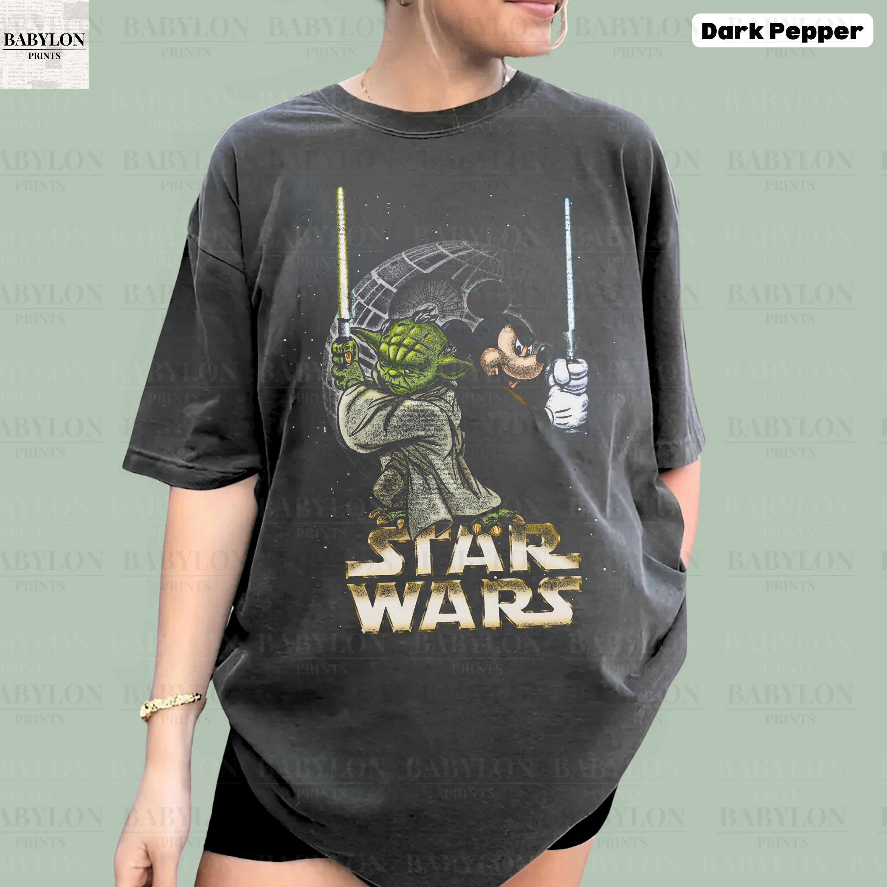 STARWARS Disney Tシャツ ヨーダ ミッキー Oversized Star Wars Yoda Mickey Shirt | Vintage Disney Star Wars