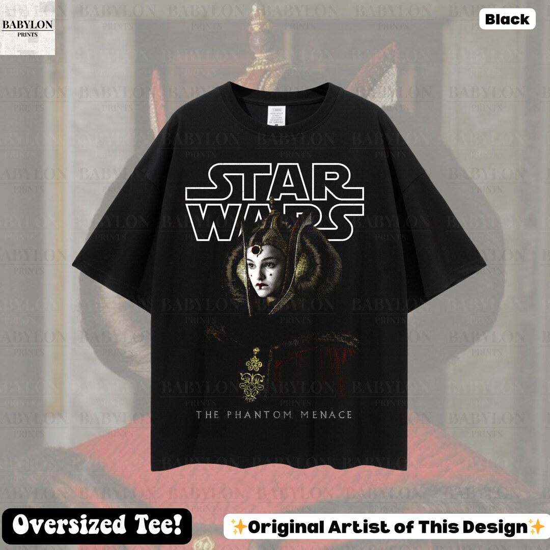 90’S STAR WARS QUEEN AMIDALATEEスターウォーズ T Vintage 90s Star wars Prequels Queen Amidala tie dye graphic