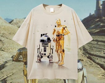 Oversized R2D2 C3PO Star Wars T Shirt: Star Wars New Hope Hoodie