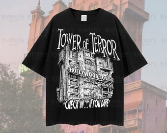 Oversized Tower of Terror Shirt: Disney Rides Shirt, Disneyworld