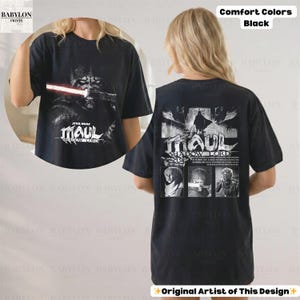 Vintage Darth Maul Shadow Lord Shirt: Star Wars Darth Maul Hoodie, Star Wars Clone Wars Tee, Maul Sweatshirt, Disneyworld Sith Lord Shirt image 13