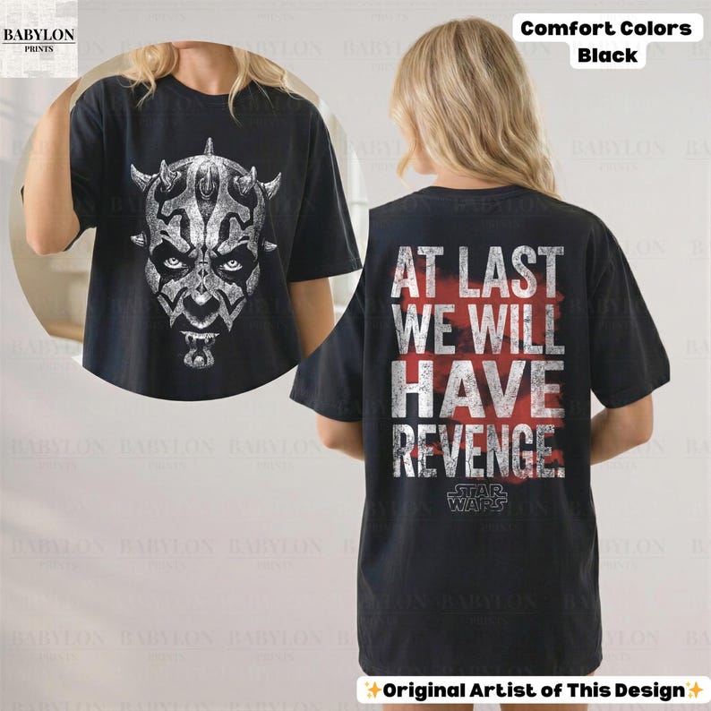 Vintage Darth Maul Star Wars-shirt: Darth Maul Shadow Lord hoodie, Clone Wars-T-shirt, Star Wars Phantom Menace-sweater, Disneyworld-shirt afbeelding 1