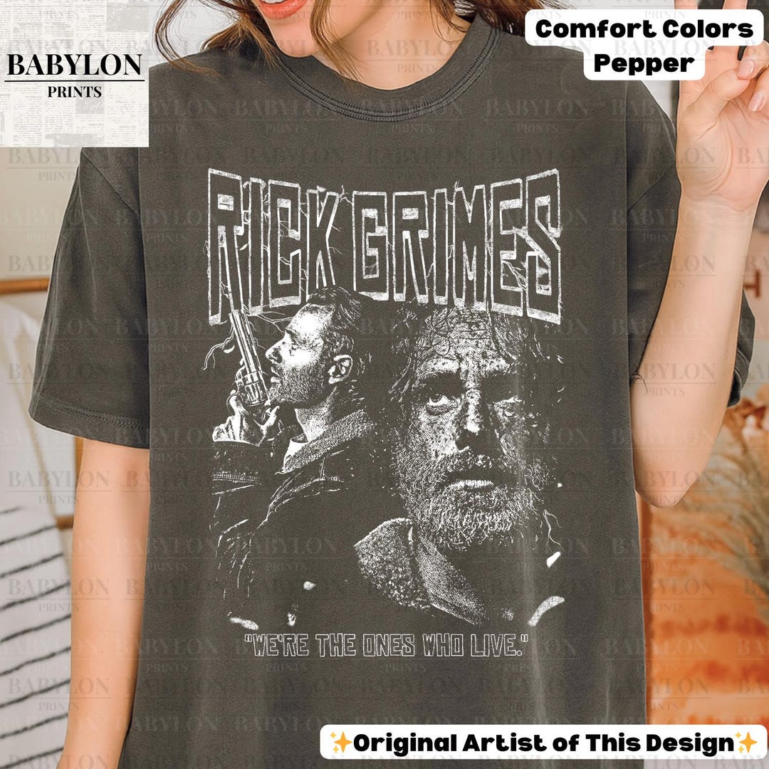 The Walking Dead Rick Grimes T Shirt the Walking Dead Gift TWD
