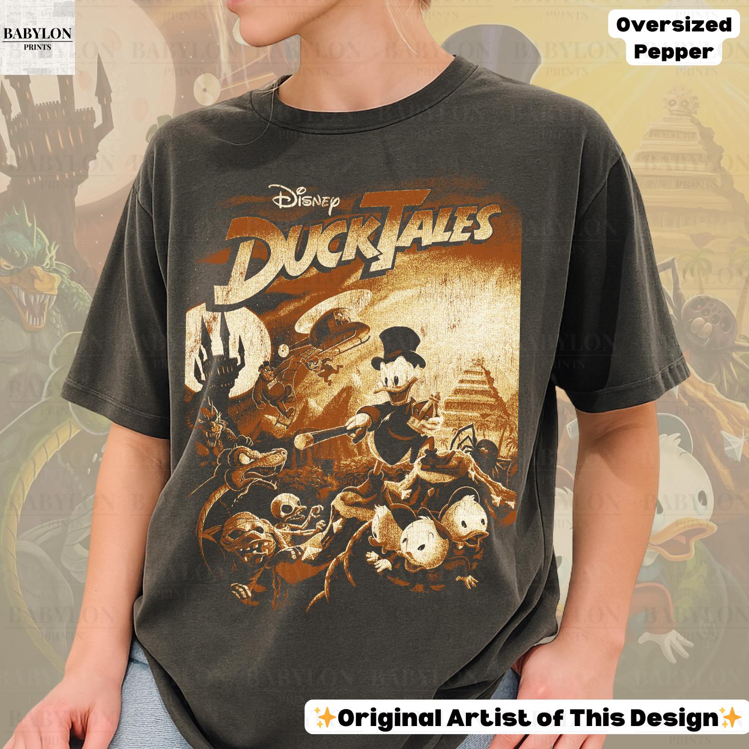 Oversized Disney Duck Tales Shirt: Scrooge Mcduck Shirt, Retro