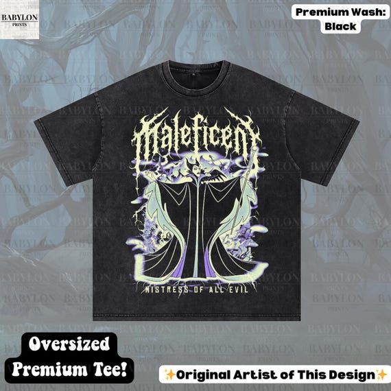 Oversized Disney Maleficent T Shirt, Aurora Maleficent T Shirt