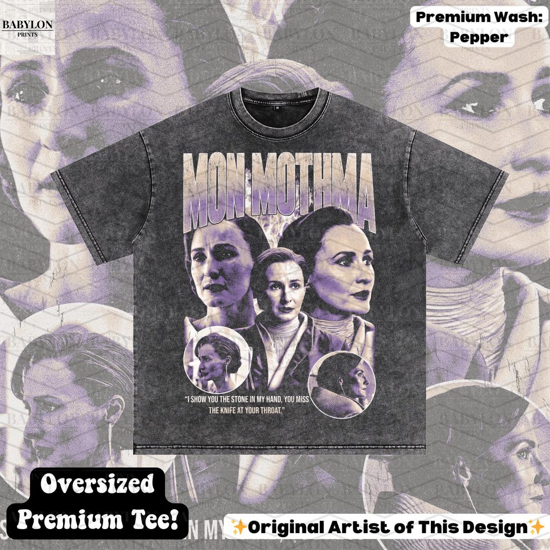 Oversized Mon Mothma T-shirt Star Wars Andor Shirt Star Wars Rebellion ...