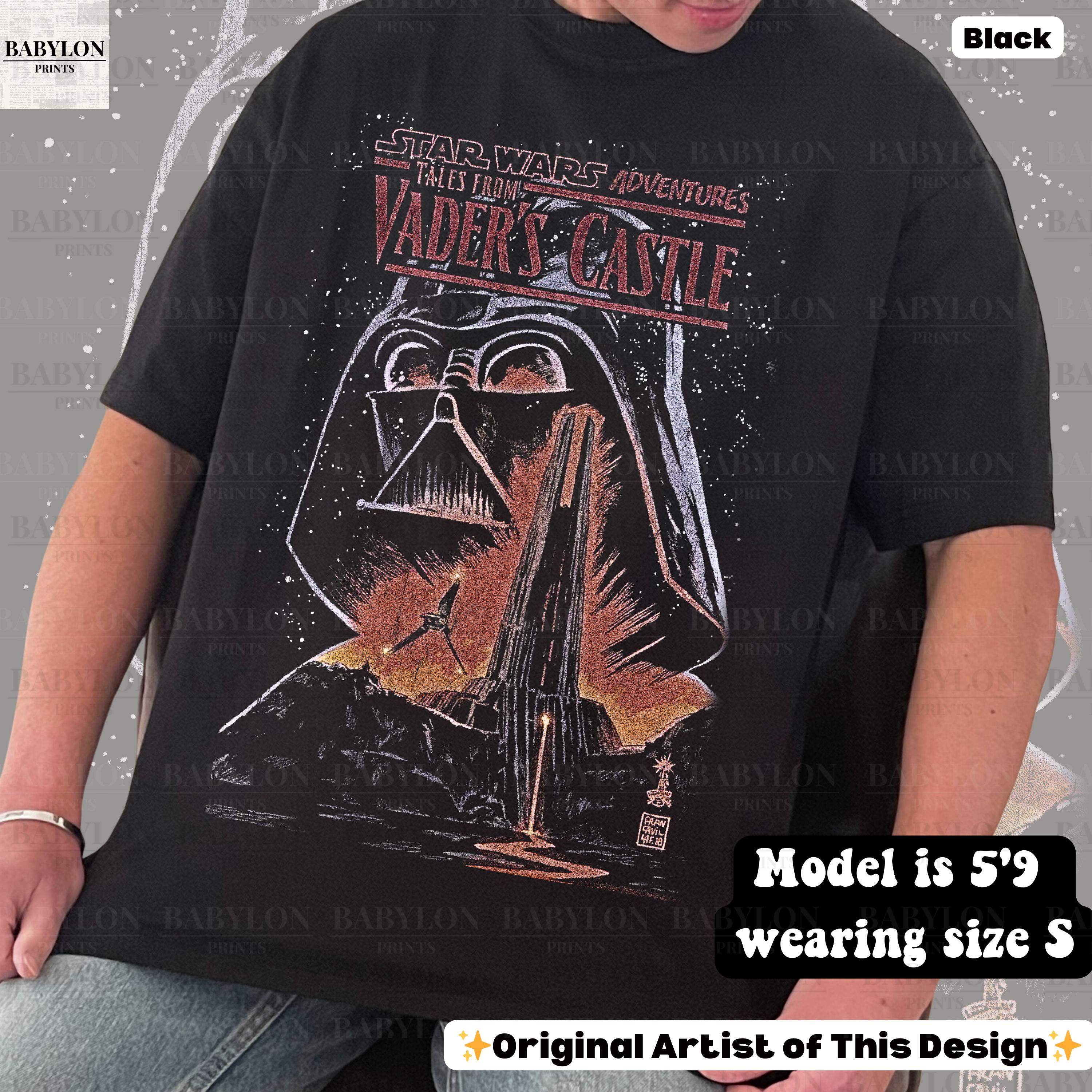 Oversized Vintage Darth Vader Shirt Vader's Castle Star Wars Shirt