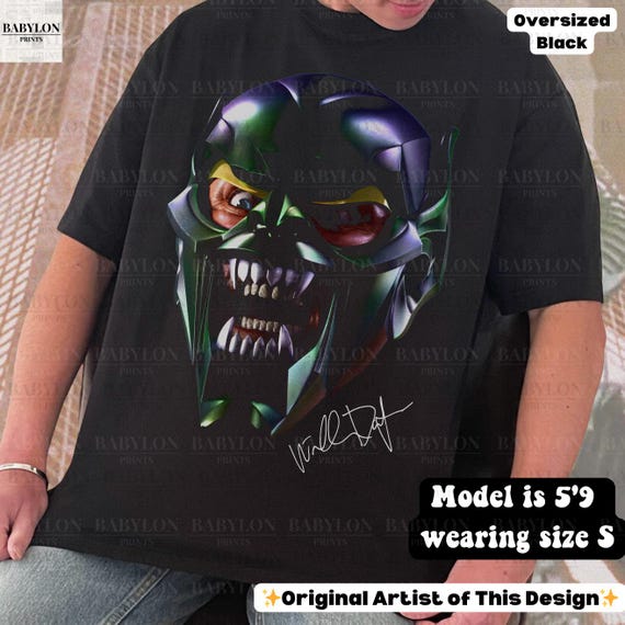 Oversized Green Goblin Spiderman Shirt Green Goblin T Shirt Spider