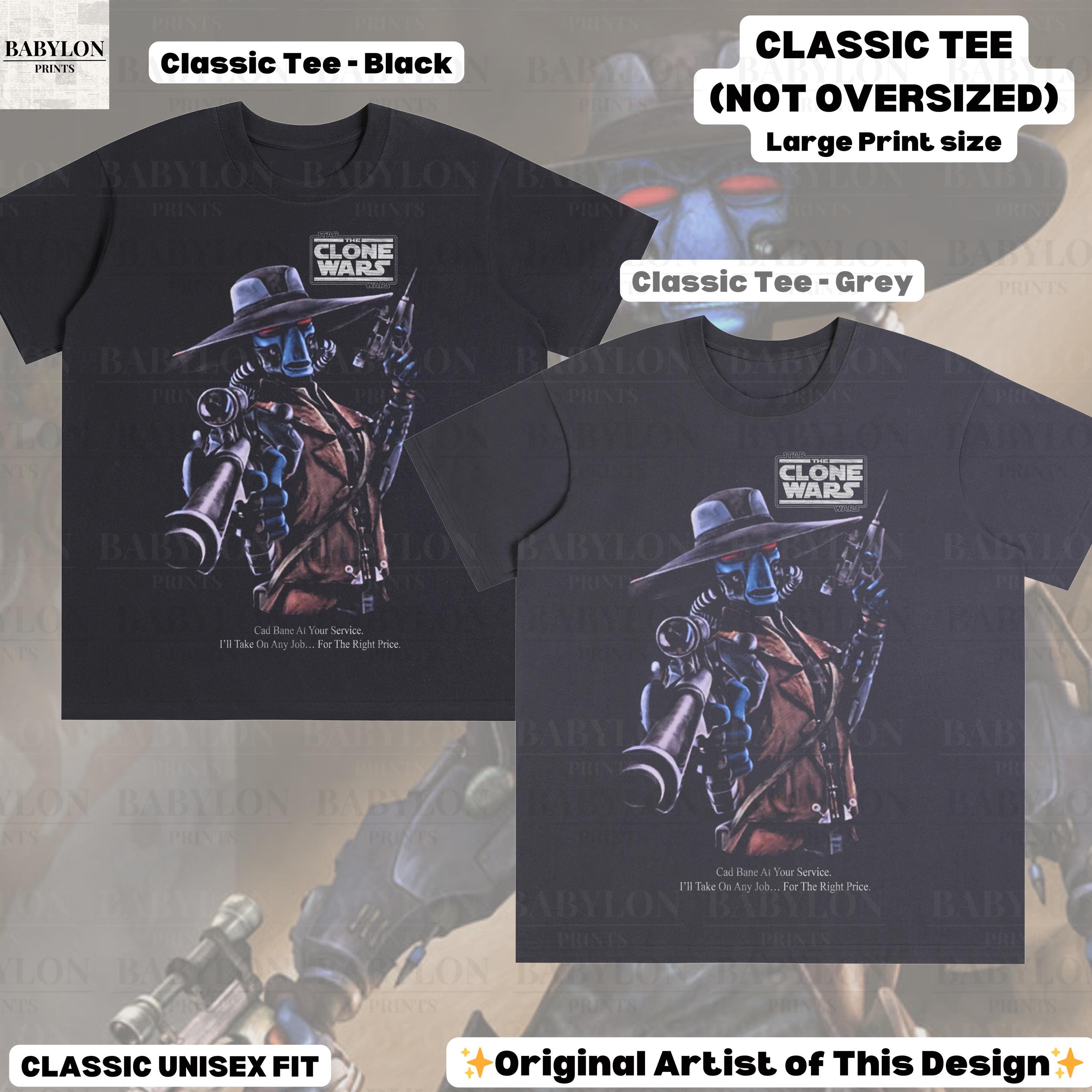 Oversized Cad Bane T Shirt Star Wars Clone Wars Shirt the Clone