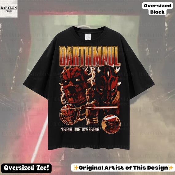 Oversized Darth Maul Star Wars Shirt: Maul Shadow Lord T-shirt