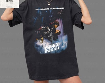 Vintage the Empire Strikes Back Shirt Star Wars Movie Poster Shirt