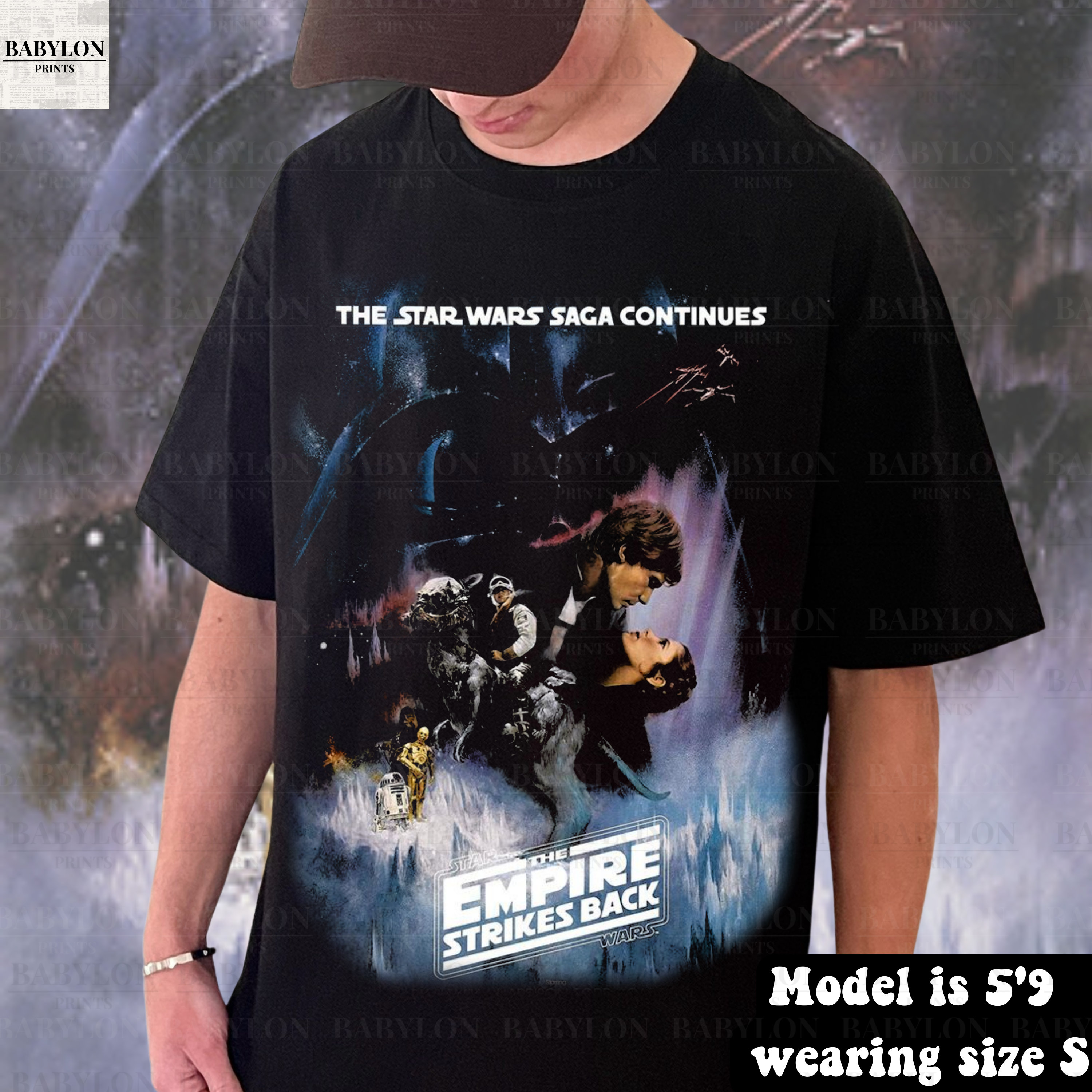 Oversized the Empire Strikes Back Shirt Vintage Star Wars Movie