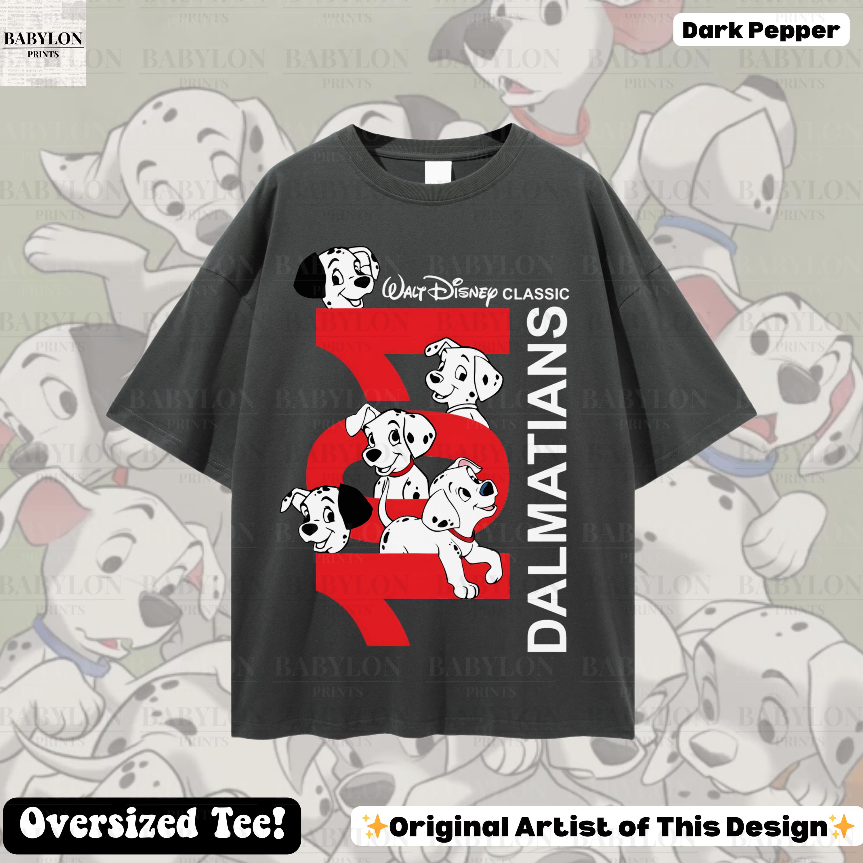 Oversized 101 Dalmatians T Shirt, Cute Dogs T-shirt, Disney World