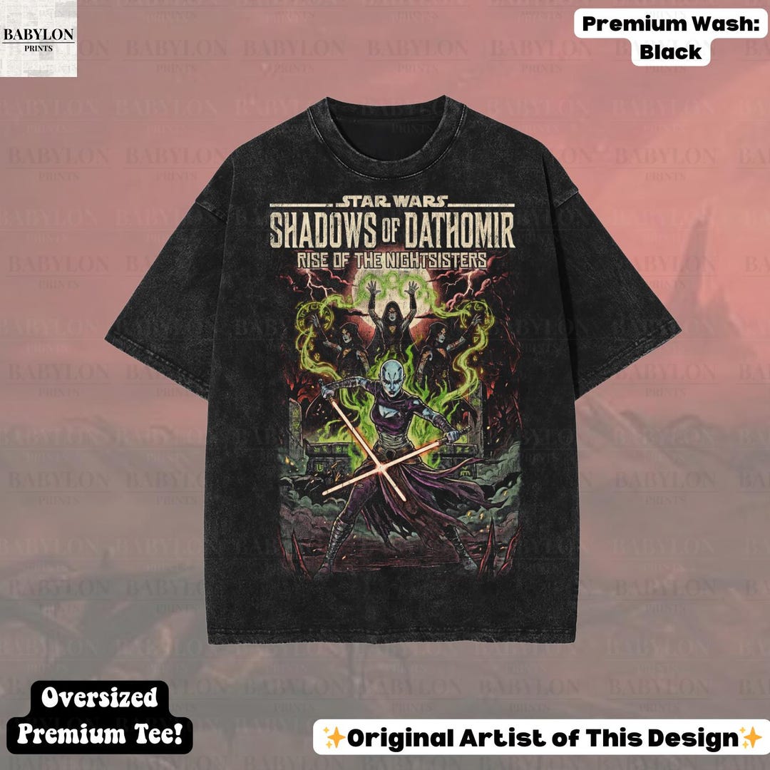 Oversized Asajj Ventress Shirt: Dathomir Star Wars Tee