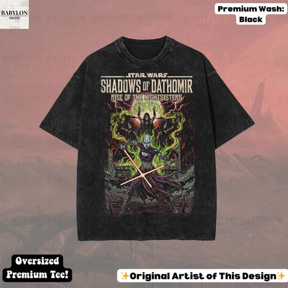 Oversized Asajj Ventress Shirt: Dathomir Star Wars Tee