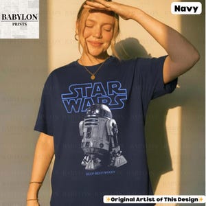 Vintage Star Wars R2D2 Shirt: Retro Star Wars Droids T-Shirt, Disney World T-Shirt, R2-D2 Hoodie, Mai der 4 Bild 19